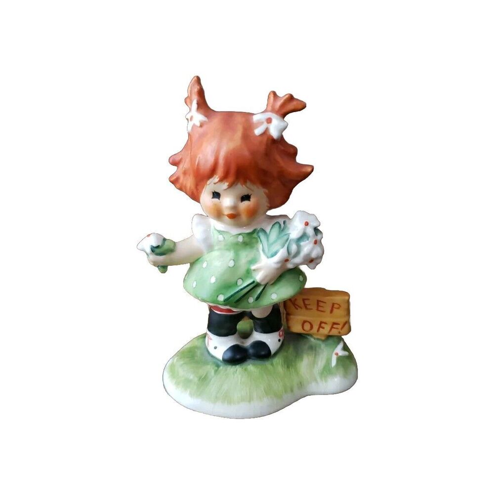 Goebel W Germany Redhead Girl "Daisies Won't Tell" Keep Off Grass Charlot Byj